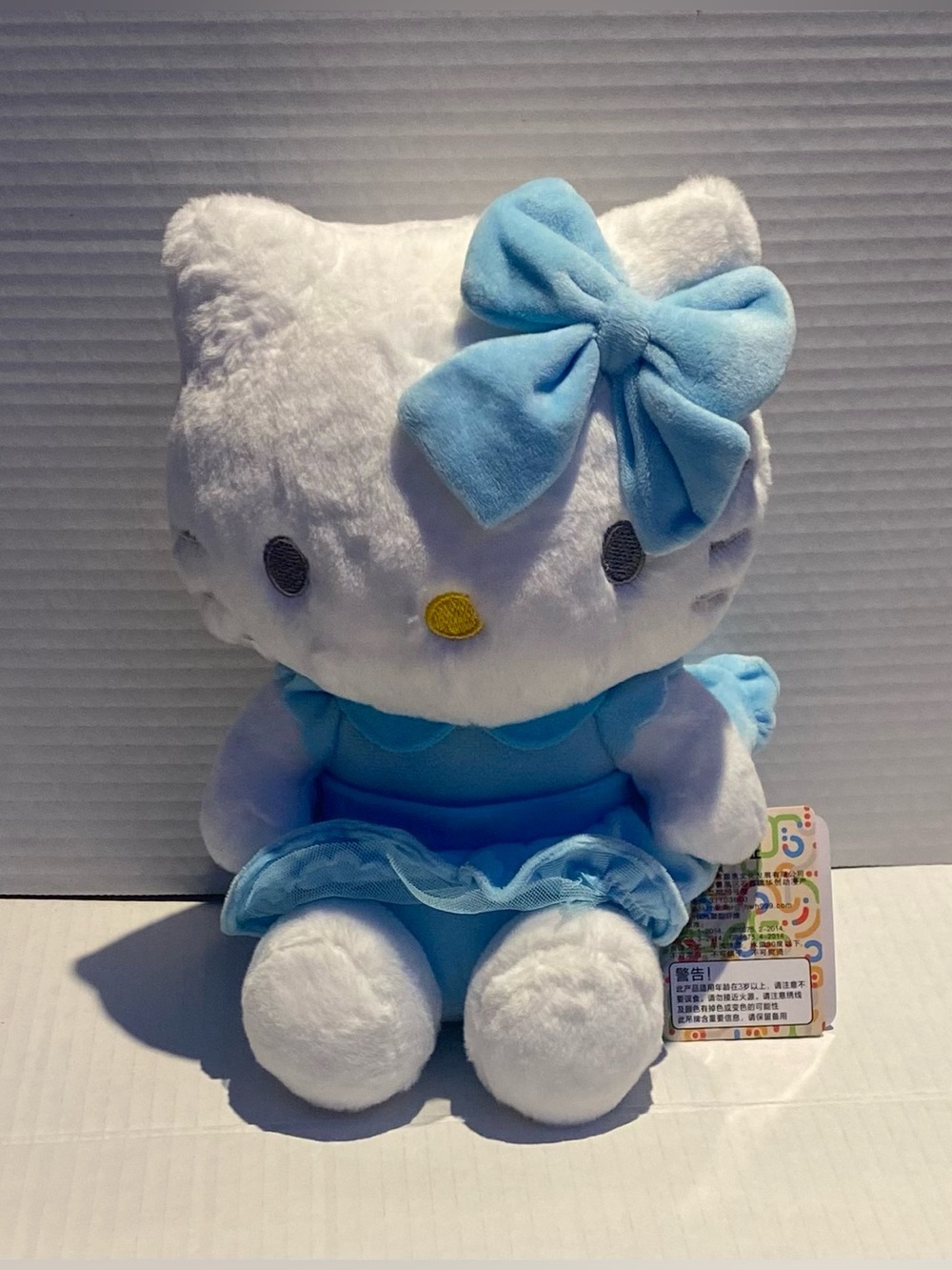 Sanrio Hello Kitty Plush in White and Light Blue Dress with Bow🩵🤍